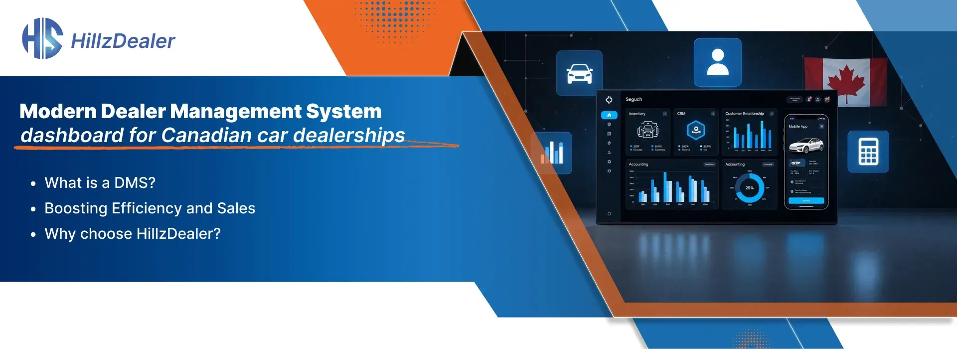 Connected automotive dealer management system for dealership operations
