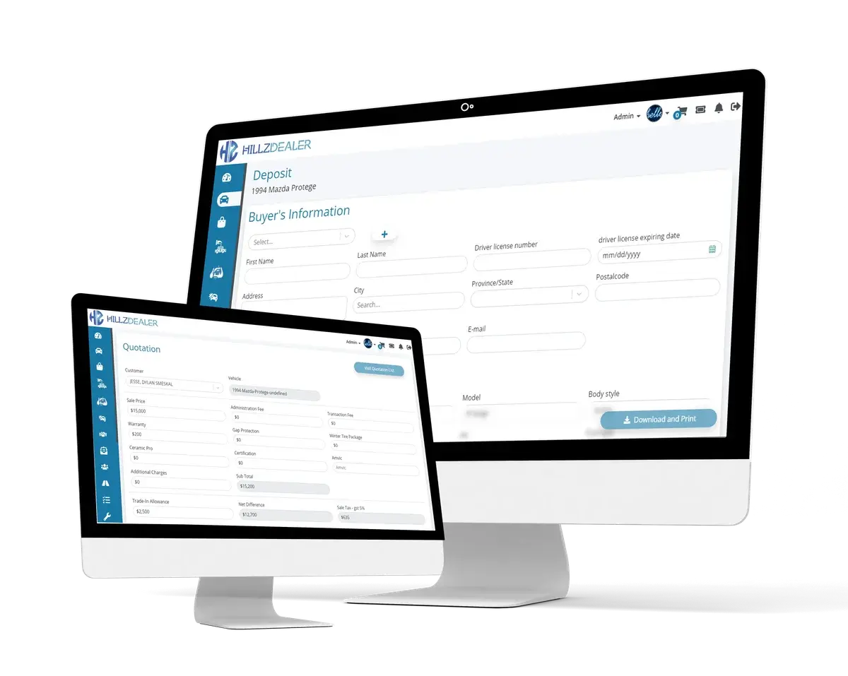 HillzDealer digital contracts and document management for dealerships