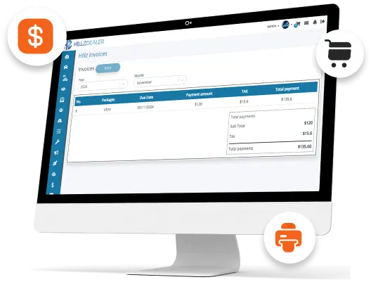 HillzDealer connected customer payment records for dealership transactions
