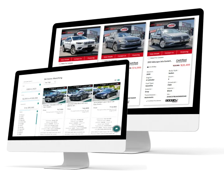 HillzDealer car dealership inventory website with vehicle listings