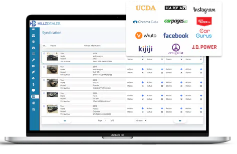 HillzDealer vehicle inventory website and marketplace publishing
